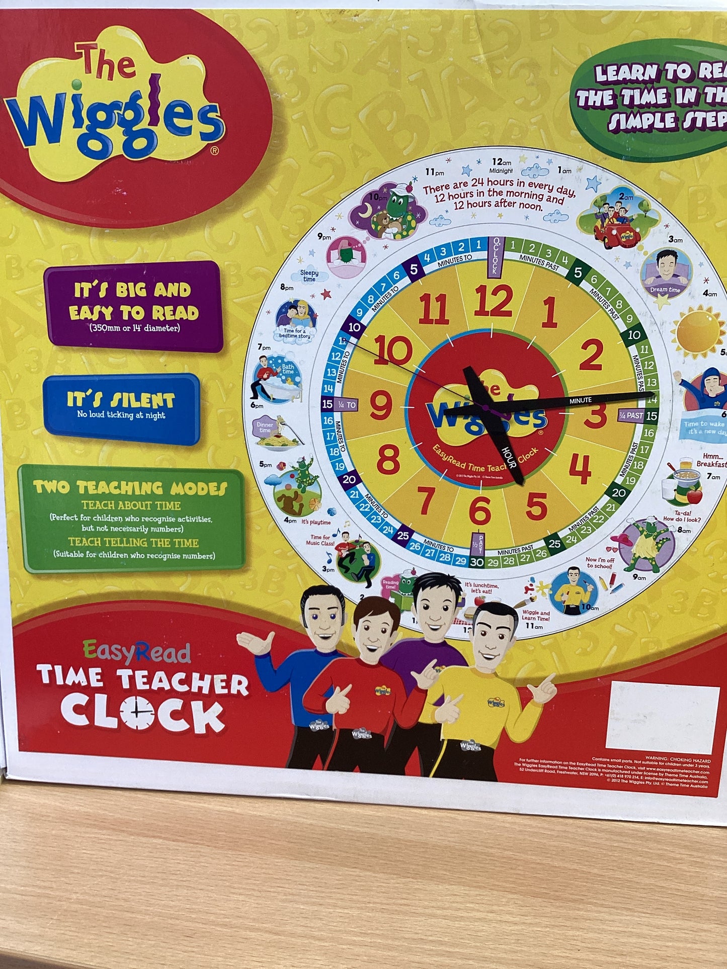 The Wiggles - EasyRead Time Teacher clock