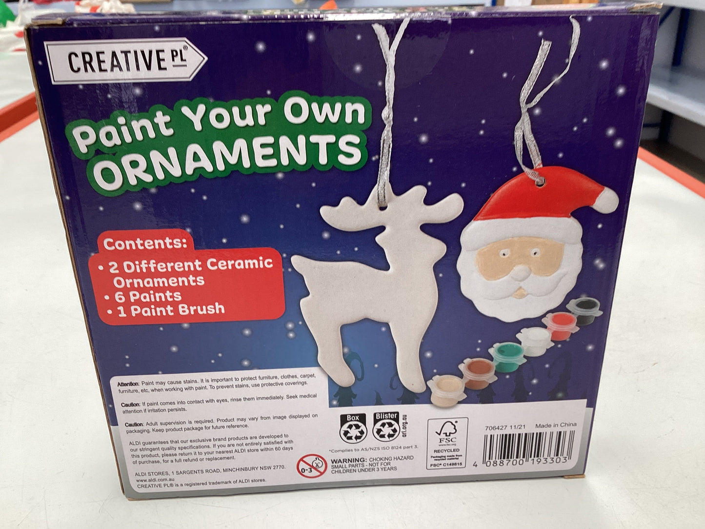 Paint your own ornament