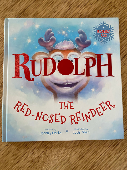 B127 Book Rudolph The Red Nosed Reindeer with bonus CD  Brand New